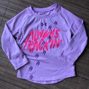 2T purple Under Armour shirt.